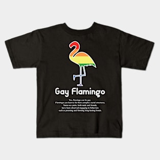 Gay Flamingo G5w - Can animals be gay series - meme gift t-shirt Kids T-Shirt